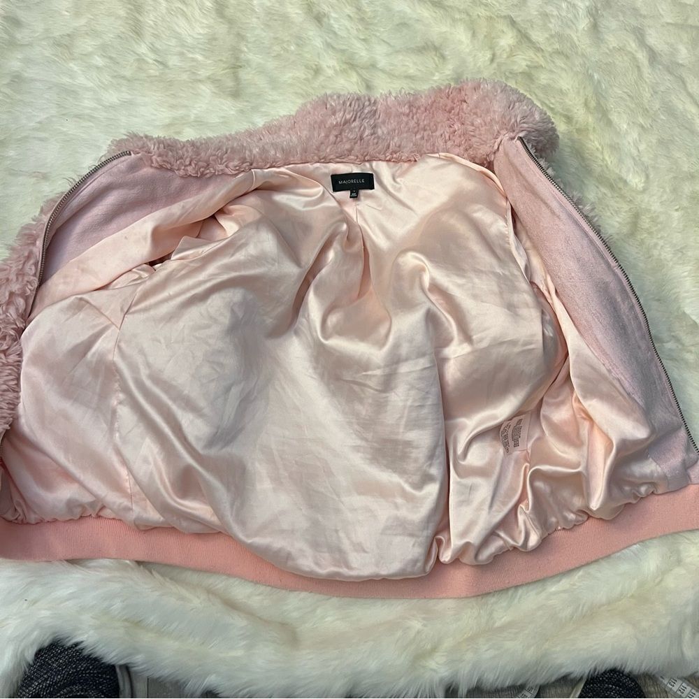 Majorelle faux fur jacket light pink - Picture 9 of 10